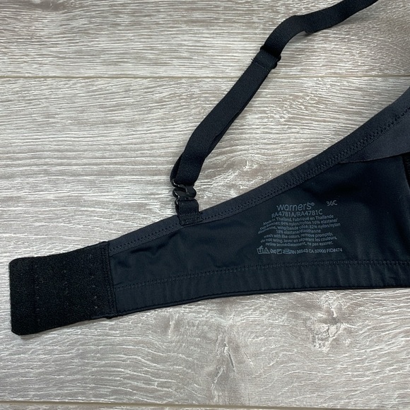 Warner’s Cloud 9 Sling Underwire Contour Bra Black RA4781A/RA4781C Size 36C - Picture 9 of 15